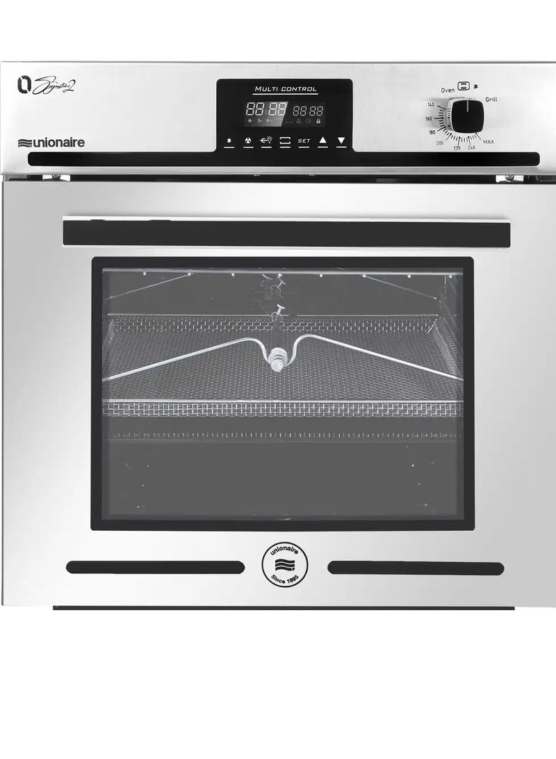 يونيون إير فرن غاز بيلت ان، 60×60 سم، أمان كامل ، BO66G-119-CSF-OS-AL - فضي اسود - Image 1